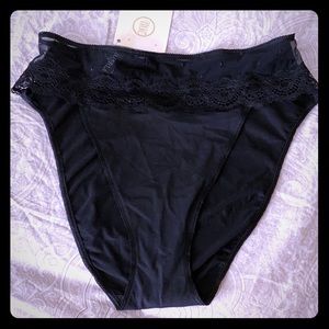 NWT La Perla Black Panty, M